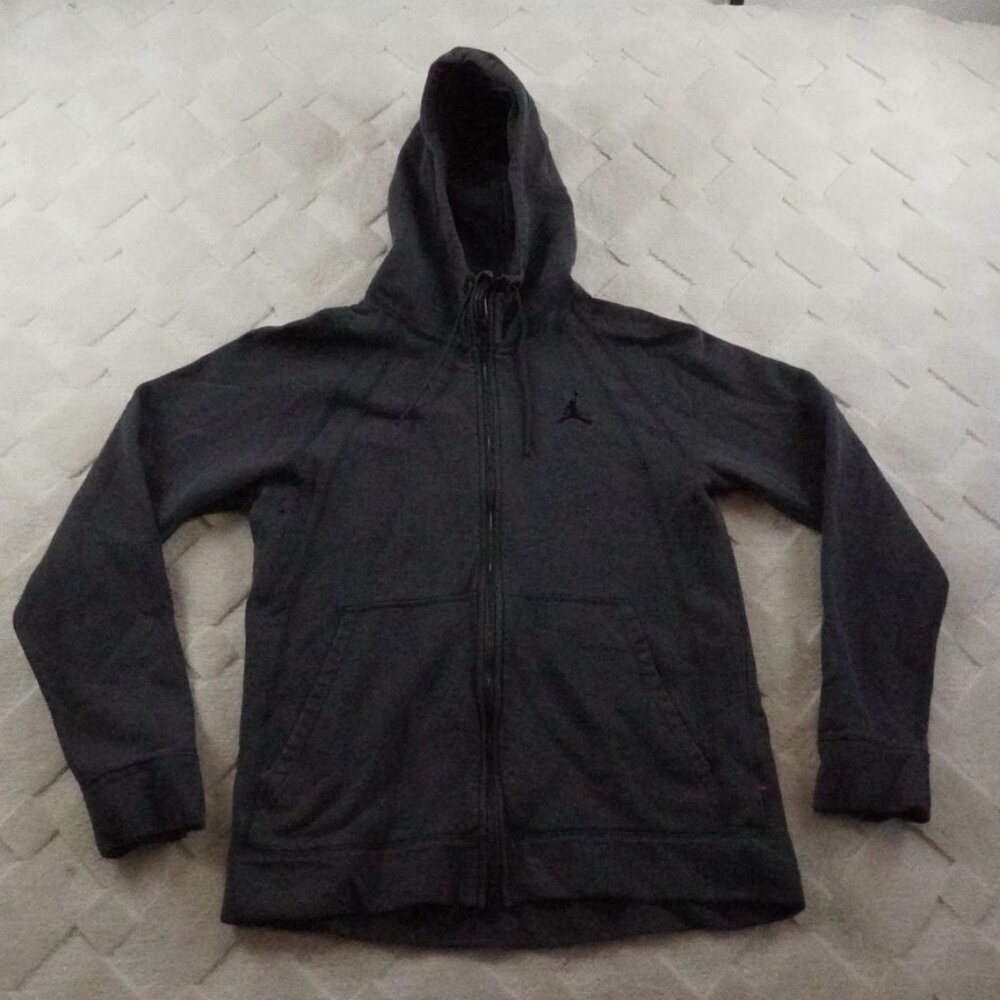Nike Air Jordan Full Zip Hoodie Womens Large Heavy Fleece Athleisure